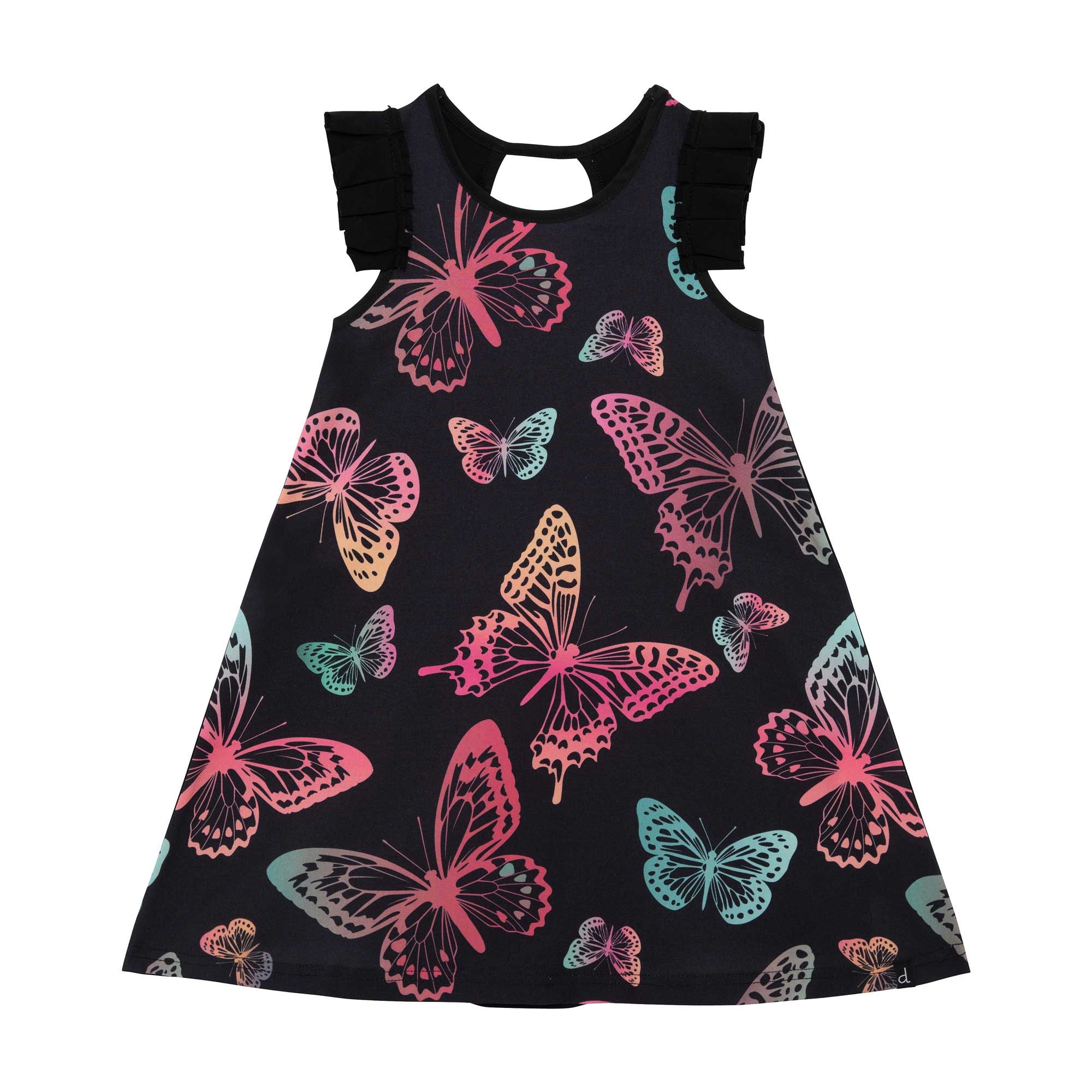 Robe Papillons Multicolor-4