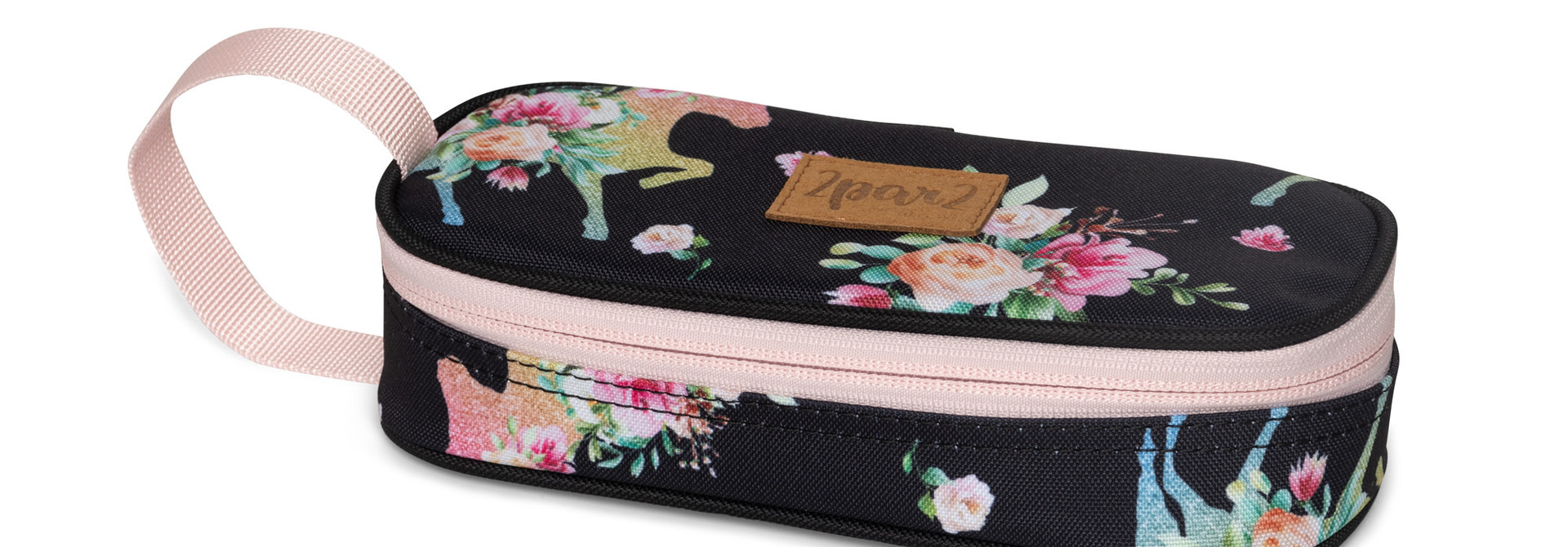 Trousse à crayons avec imprimés de LICORNES & FLEURS