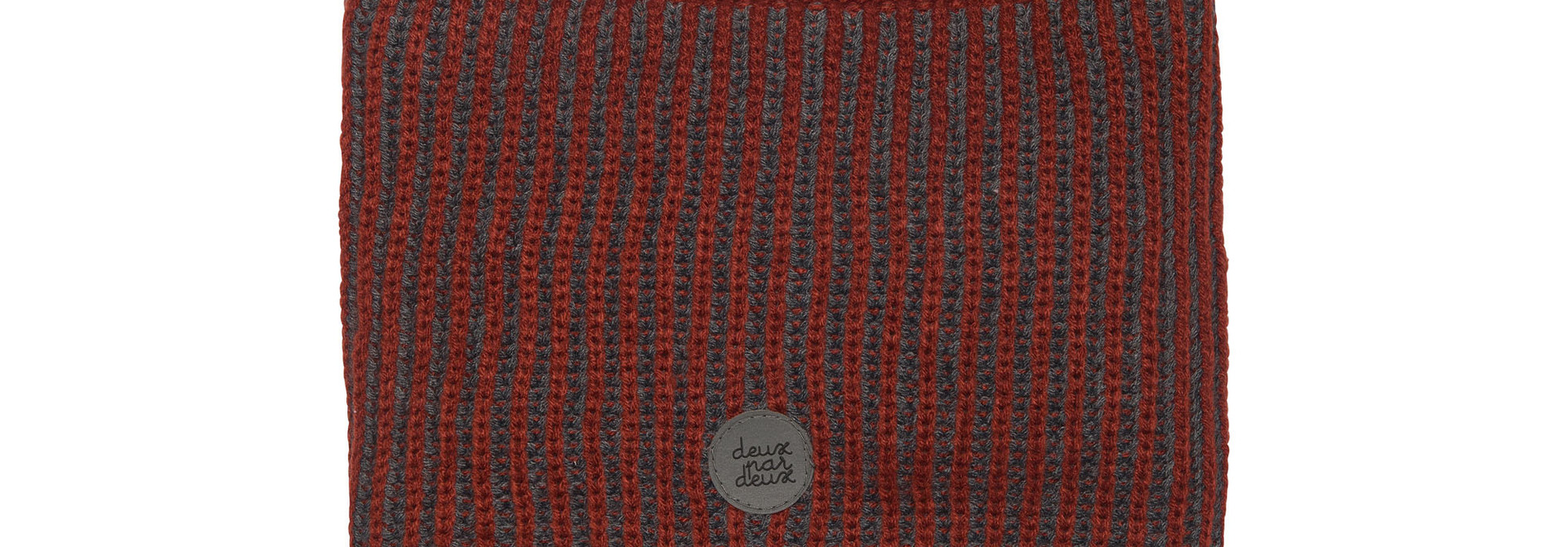 Cache-cou en tricot - 2X2 ROUILLE