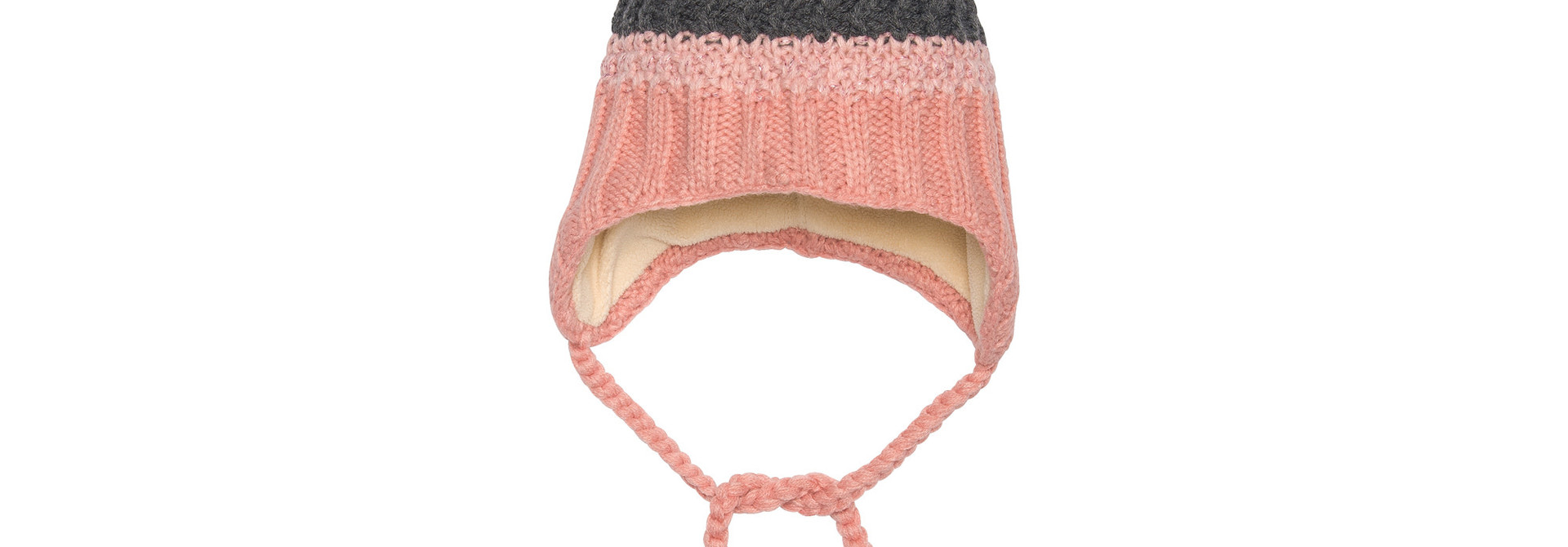 Tuque en tricot à oreilles avec rayures - Mini PETITES ROSES