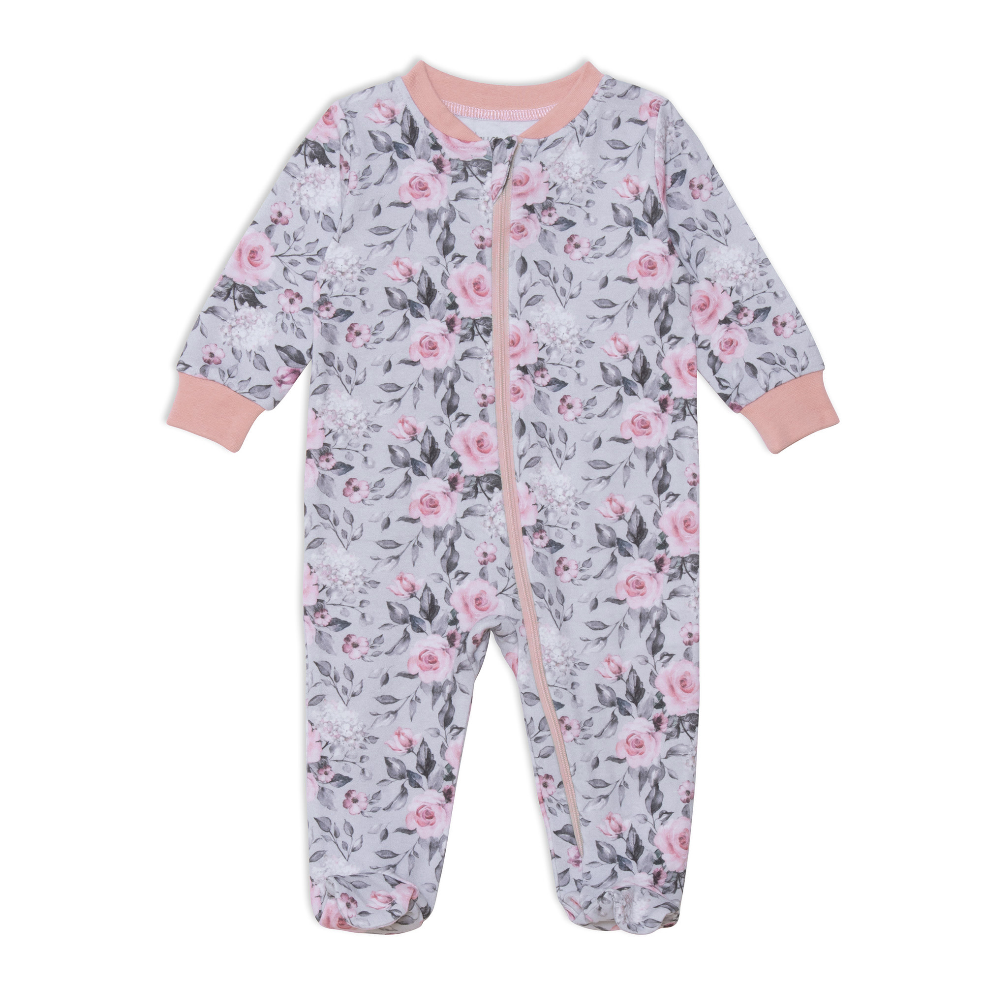 Pyjama coton biologique - Mini ROSES-1