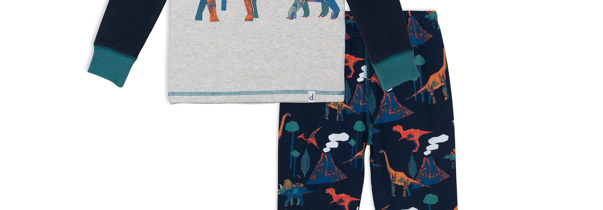 Pyjama deux pièces coton biologique - Mini DINOS
