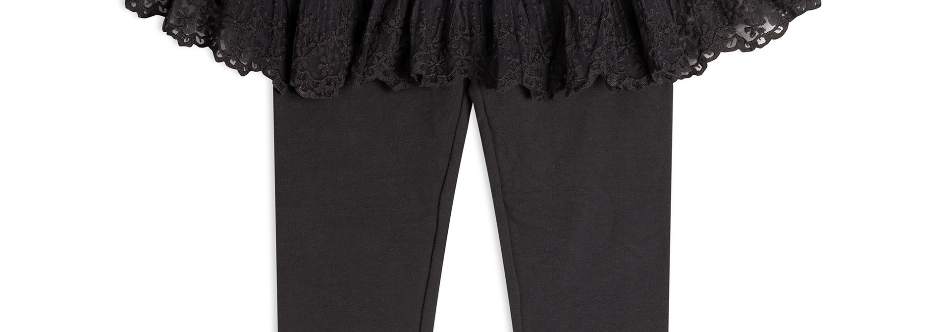 Legging-jupe dentelle GRIS - 2X2 BASIC