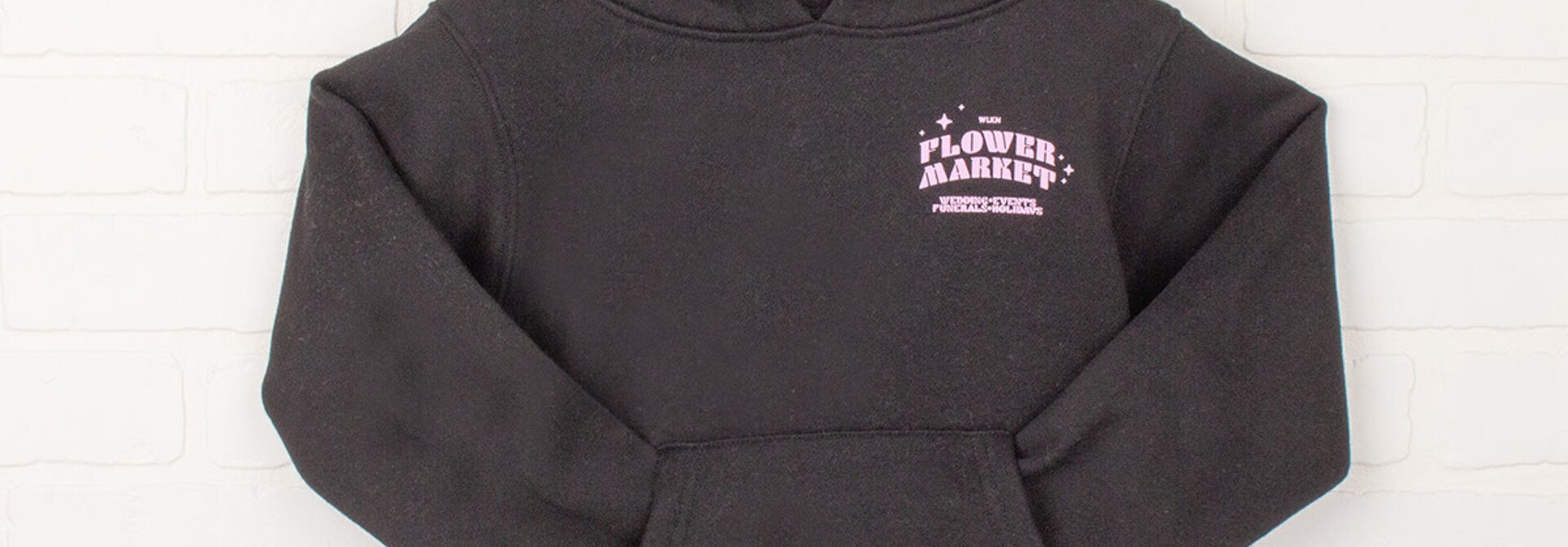 Hoodie NOIR - FLOWER MARKET