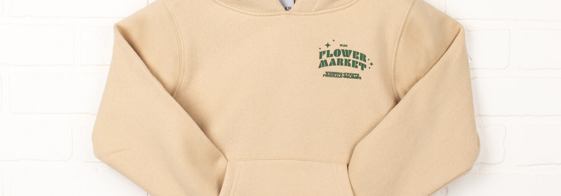 Hoodie BEIGE - FLOWER MARKET