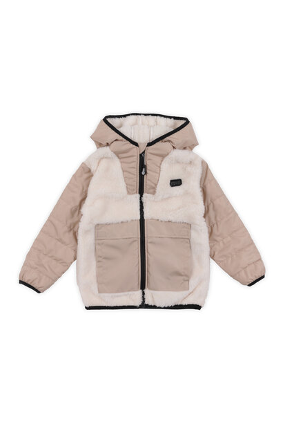 Veste sherpa à capuchon - CAMILLE
