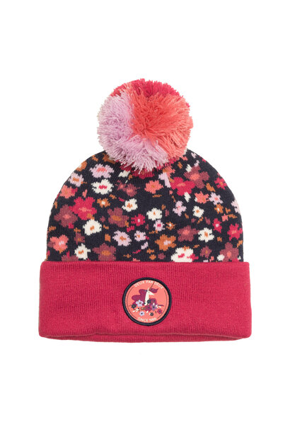 Tuque en tricot avec oreilles - LICORNES FLORALES