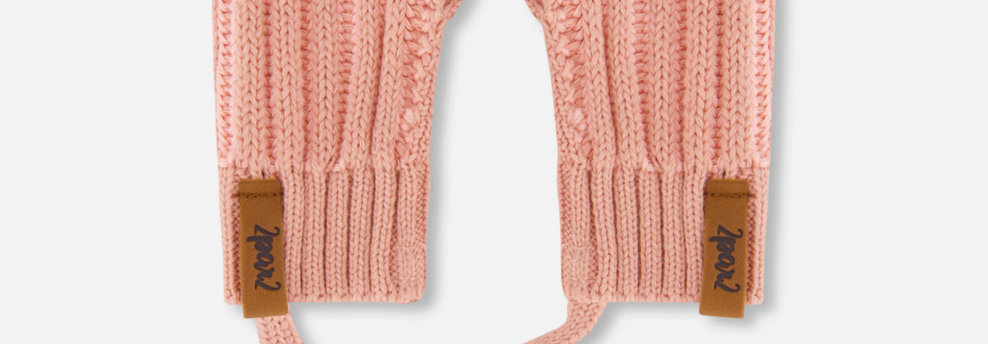 Mitaines en tricot avec corde - ROSE TAN