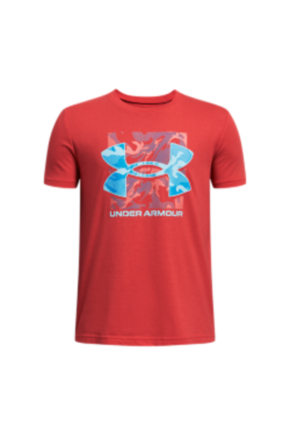 UNDER ARMOUR T-Shirt UA BOX LOGO CAMO - RED - Vêtements enfants