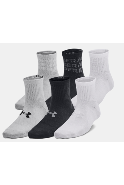 Chaussettes Courtes Noir 6pk JUNIOR