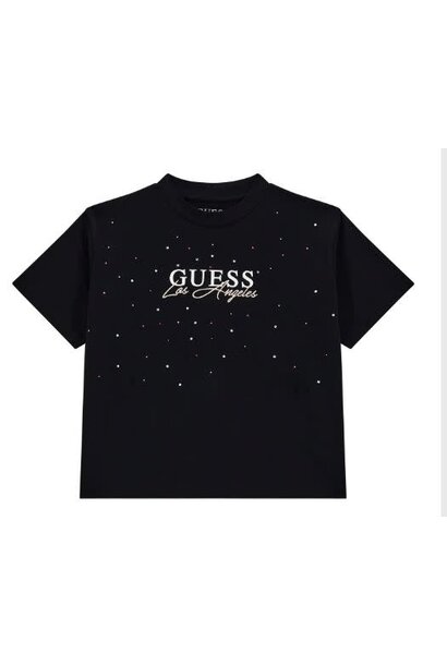 GUESS T Shirt NOIR LOS ANGELES