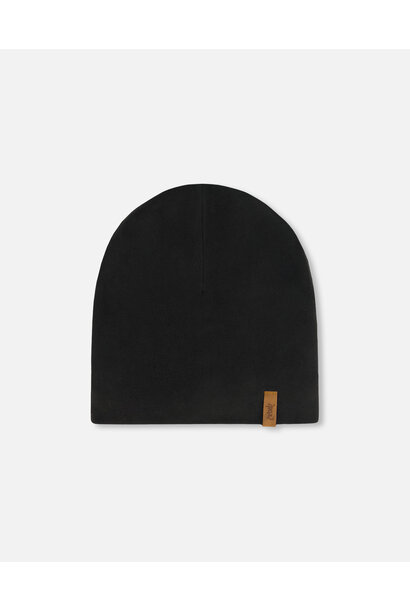 Bonnet en jersey - NOIR BASIC