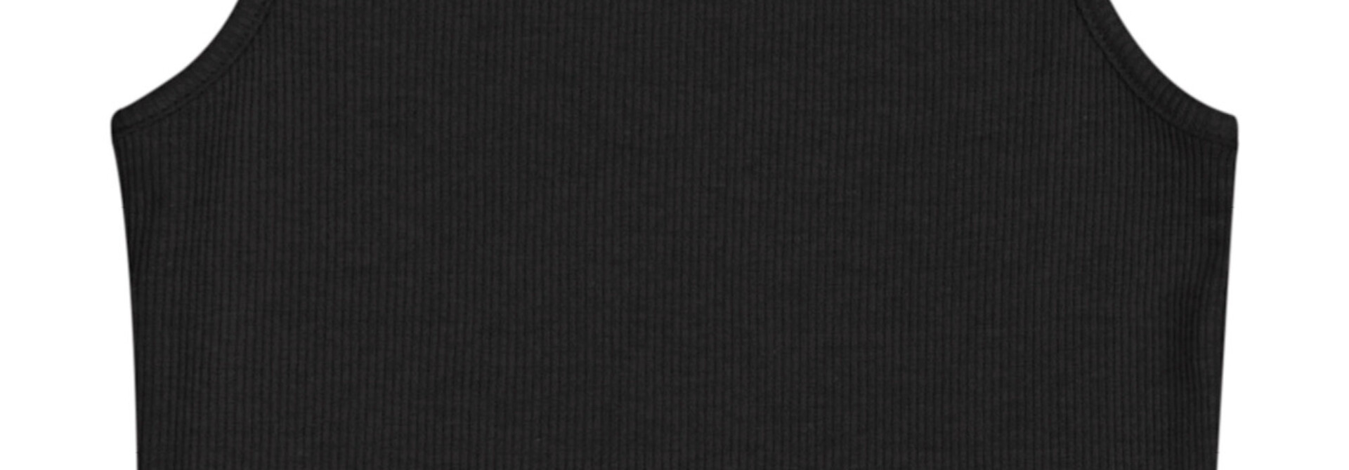 Cami TOP RIB NOIR - QUIMBY