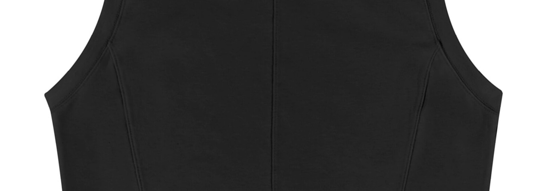 CROP TOP NOIR - GLOSS
