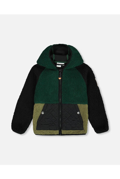 Veste en sherpa MINI - PIN VERT