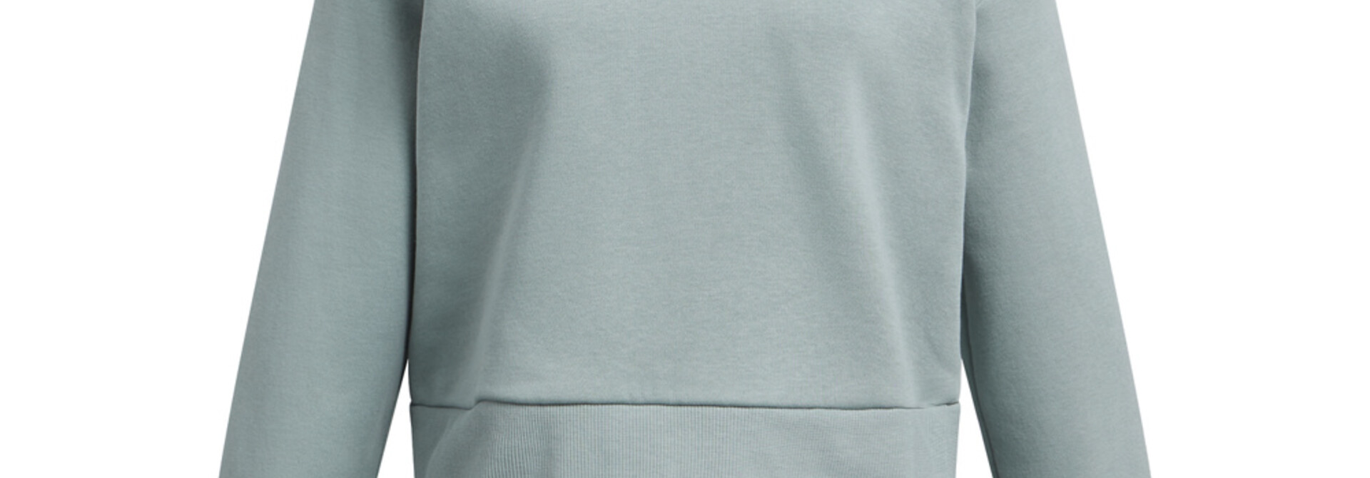Hoodie CROP RIVAL FLEECE vert - UA OCEAN