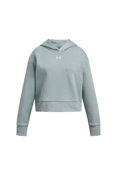 Hoodie CROP RIVAL FLEECE vert - UA OCEAN