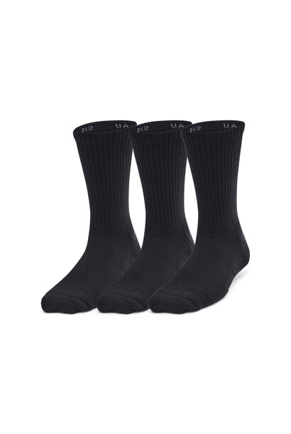 Chaussettes COTON CREW 3PACK NOIR - UA BASIC