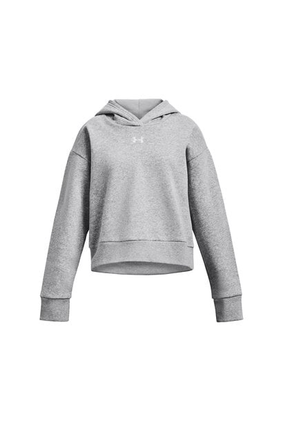 Hoodie CROP RIVAL FLEECE GRIS - UA BASIC