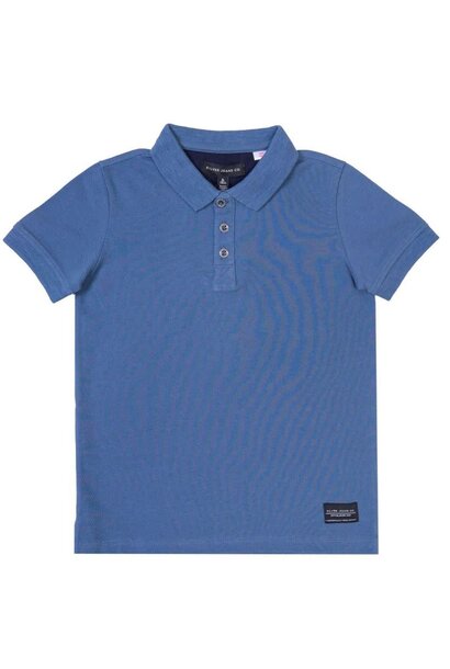 Polo PIQUÉ BLEU KID - SILVER