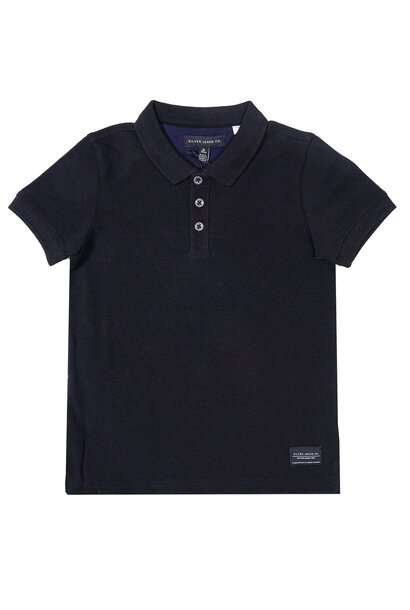 Polo PIQUÉ NOIR - SILVER