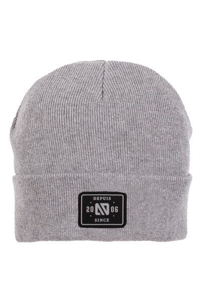 Tuque en tricot GRIS - BASIC
