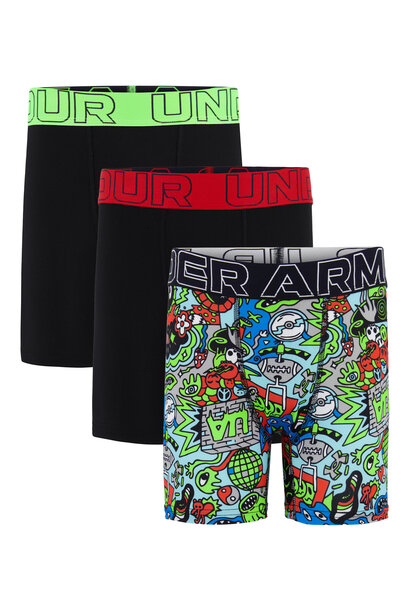 Boxer Perfo 3 pk TECH SOCCER - UA BASIC