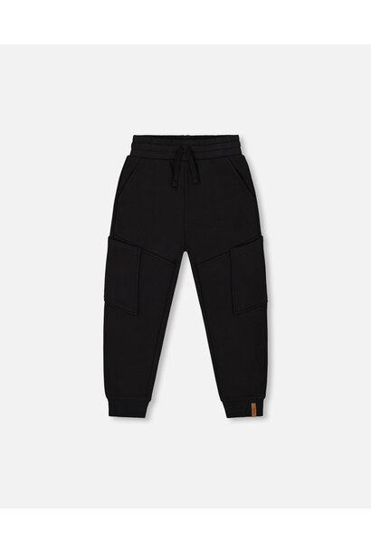 Pantalon COTON NOIR - B.O.Y.S.