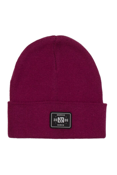 Tuque en tricot MAUVE - BASIC