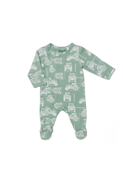 Pyjama à Zipper en Coton-Modal - TRACTEURS