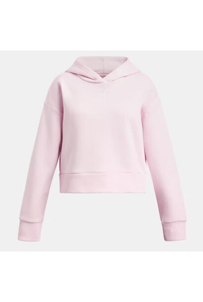 Hoodie CROP RIVAL FLEECE ROSE - UA OCEAN