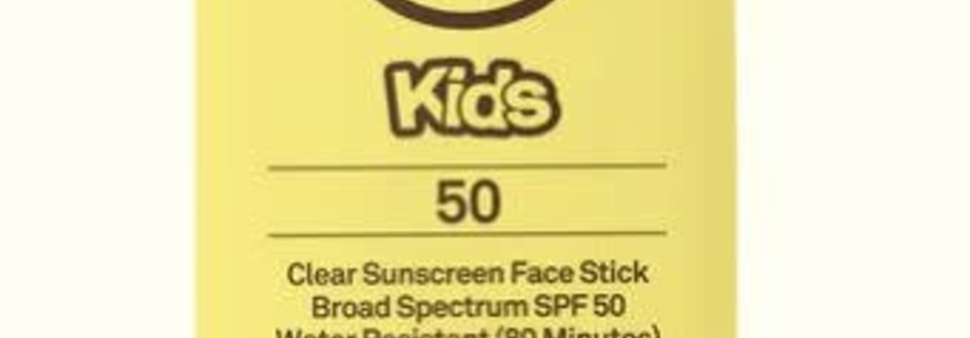Écran solaire en bâton transparent pour le visage - KIDS 50 FPS