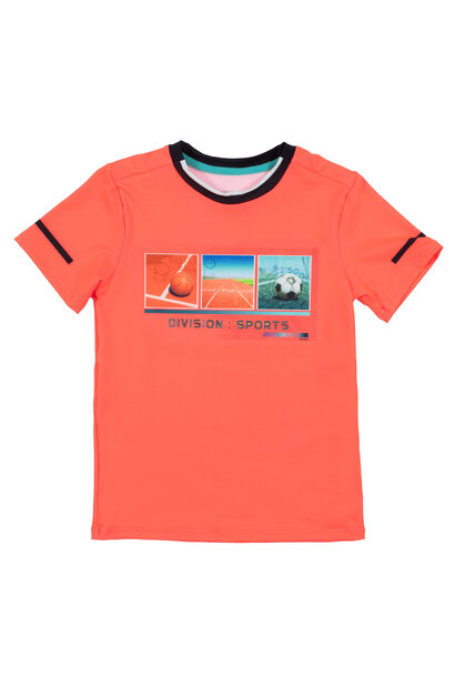 T-shirt athlétique ORANGE - DIVISION: SPORTS
