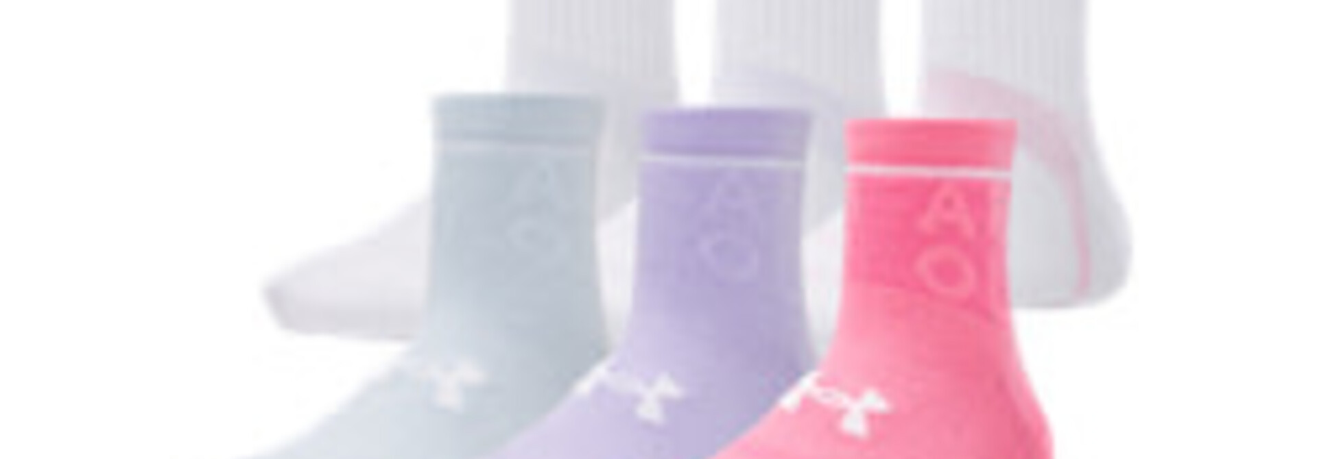 Chaussettes Courtes Rose 6pk - UA BASIC JUNIOR