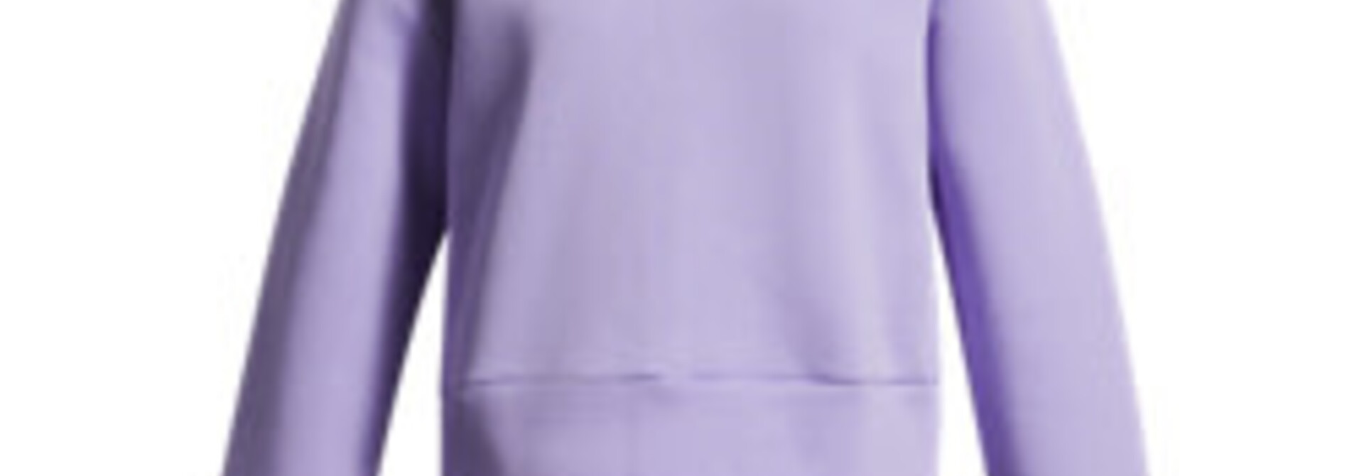 Hoodie CROP RIVAL FLEECE Mauve - UA SPACES JUNIOR