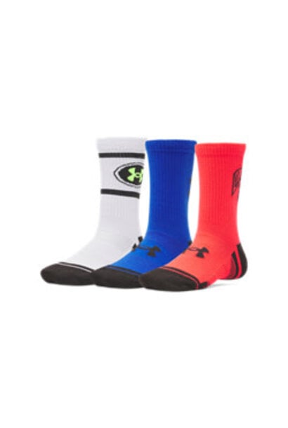 Chaussettes hautes Performance Tech 3PACK Rouge- UA BASIC JUNIOR