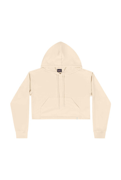 Hoodie CROP Kangourou CREME - GLOSS
