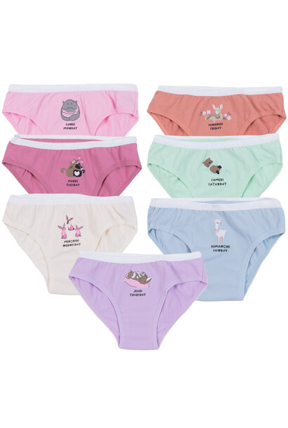 Culotte, paquet de 7 - ANIMEAUX DU JOUR