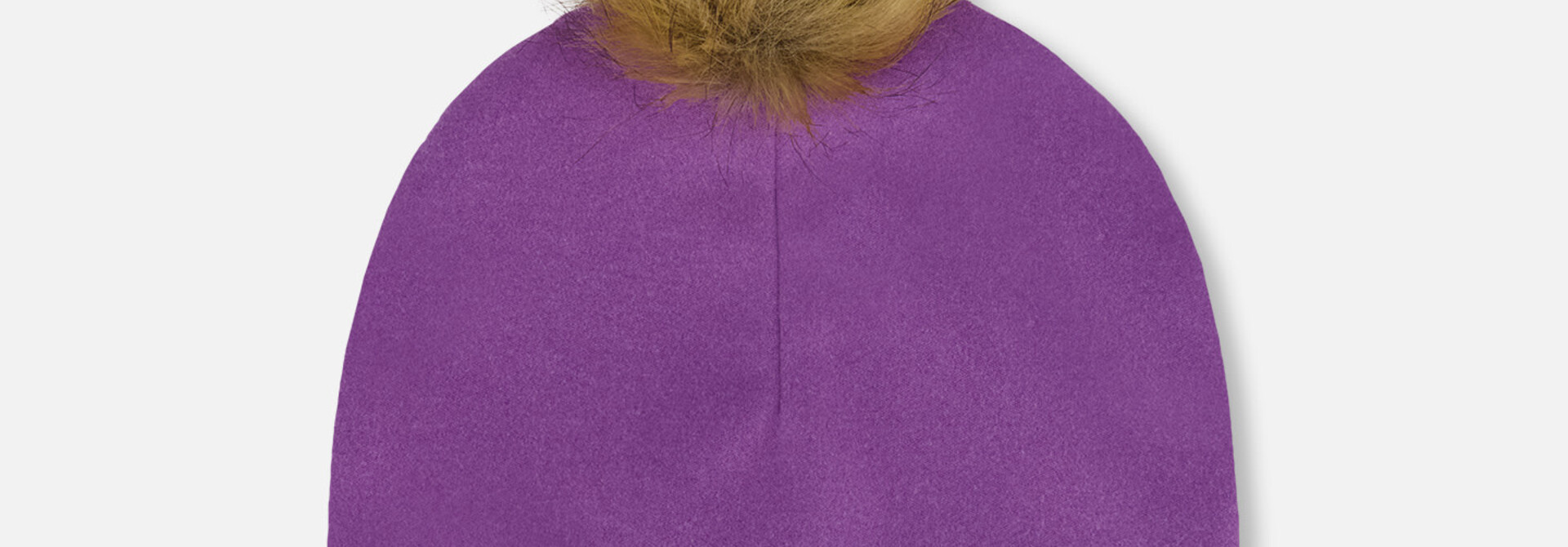 Bonnet en jersey avec pompom - MAUVE BOUG