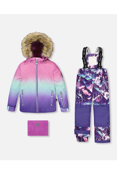 Habit de neige deux pièces PLAY - MONTAGNE MAUVE