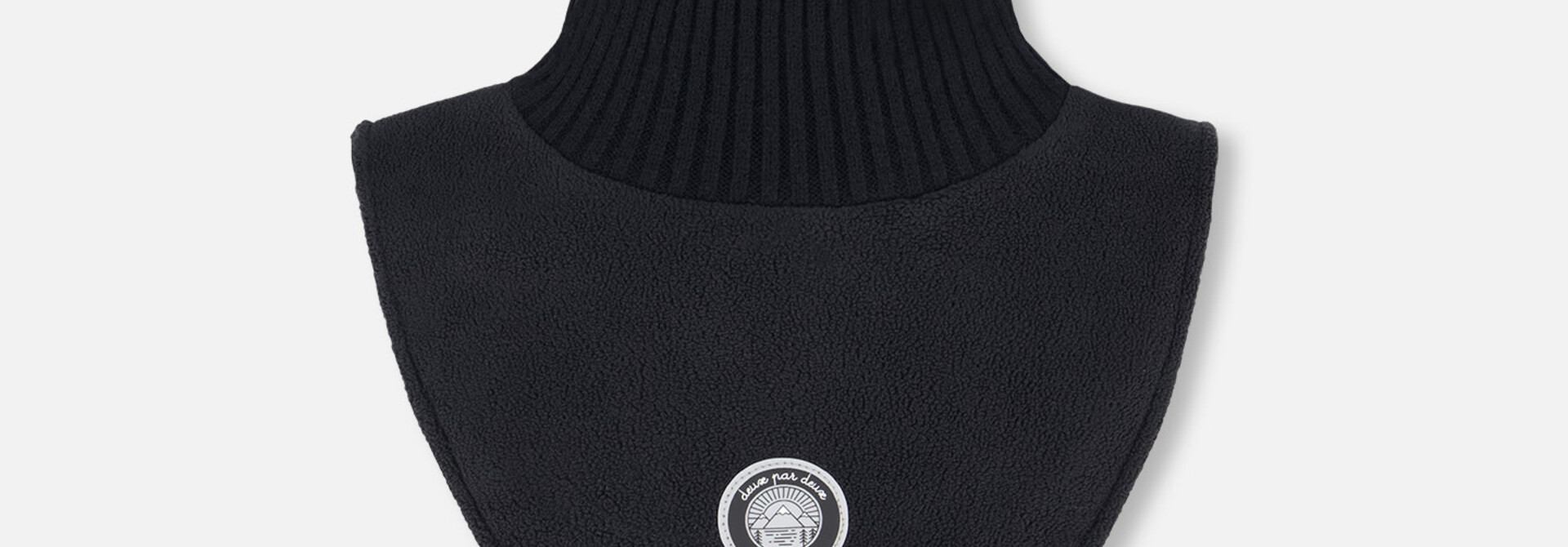 Cache-cou col roulé en tricot et en polar - ANTHRA