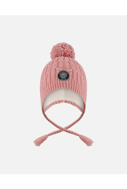 Tuque d'hiver péruvienne en tricot (doublé) - ROSE BRID