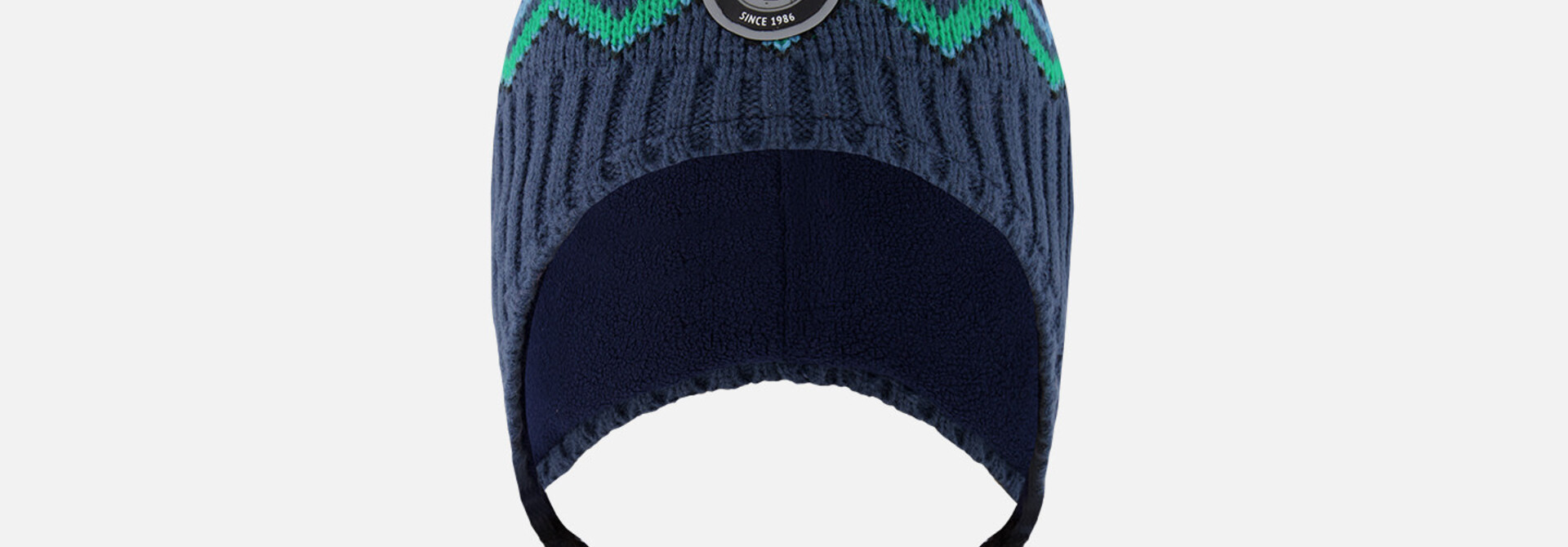 Tuque d'hiver péruvienne en tricot (doublé) - AURORES BORÉALES