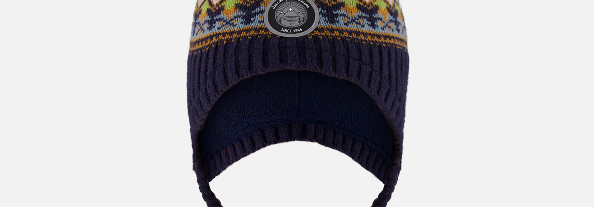 Tuque d'hiver péruvienne en tricot (doublé) - OURS DES BOIS