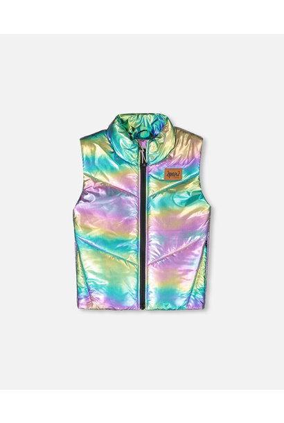 Veste sans manches mi-saison matelassé - MÉTALIQUE