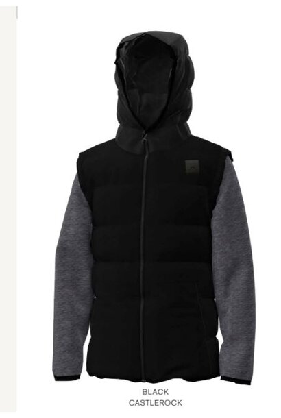 Veste PUFFER Hoodie 2FER NOIR - UAC SPACES JUNIOR