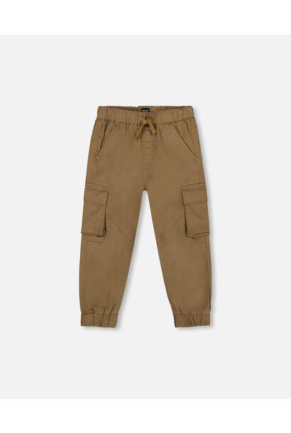 Joggers TWILL TAUPE - LES ESSENTIELS