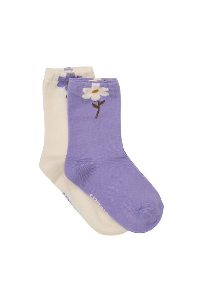 Chaussettes PQT DE 2 - JOLIES FLEURS
