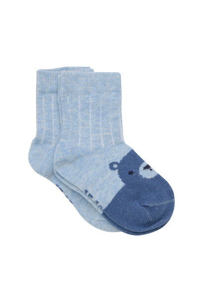 Chaussettes PQT DE 2 - OURS BLEU