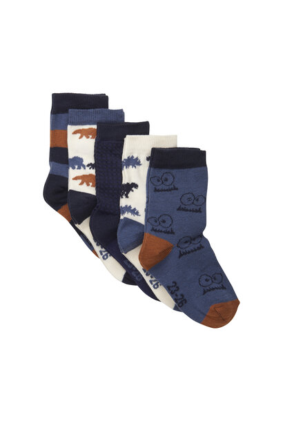 Chaussettes PQT DE 5 - ANIMAUX ENCHANTÉS